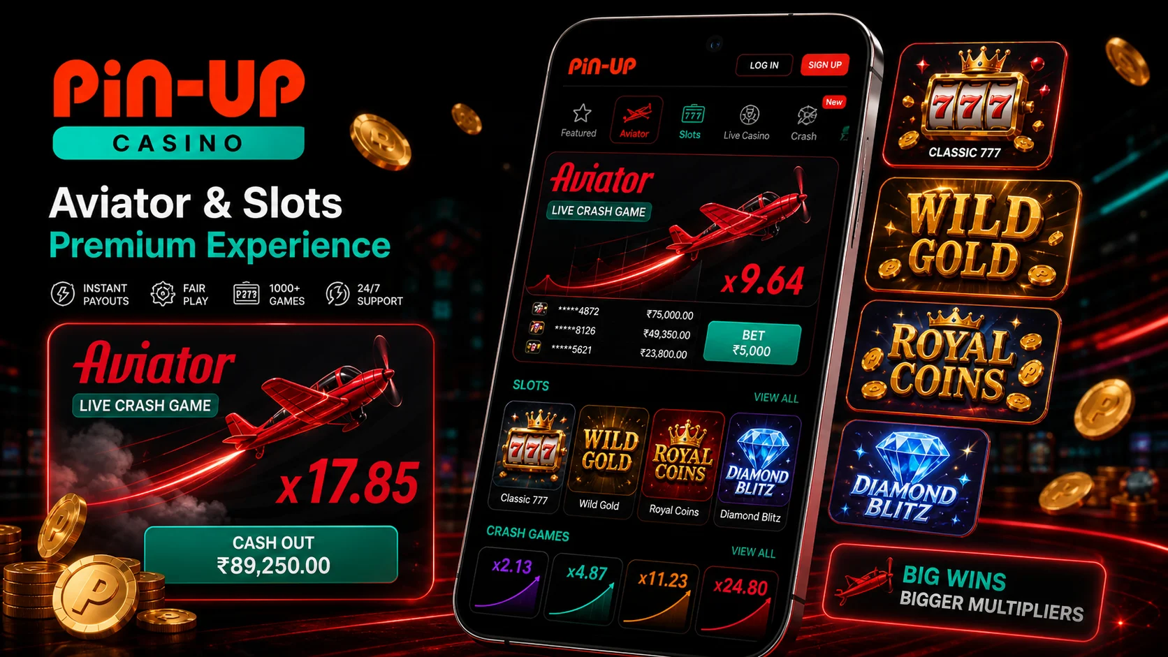 Pin-Up India casino aviator slots
